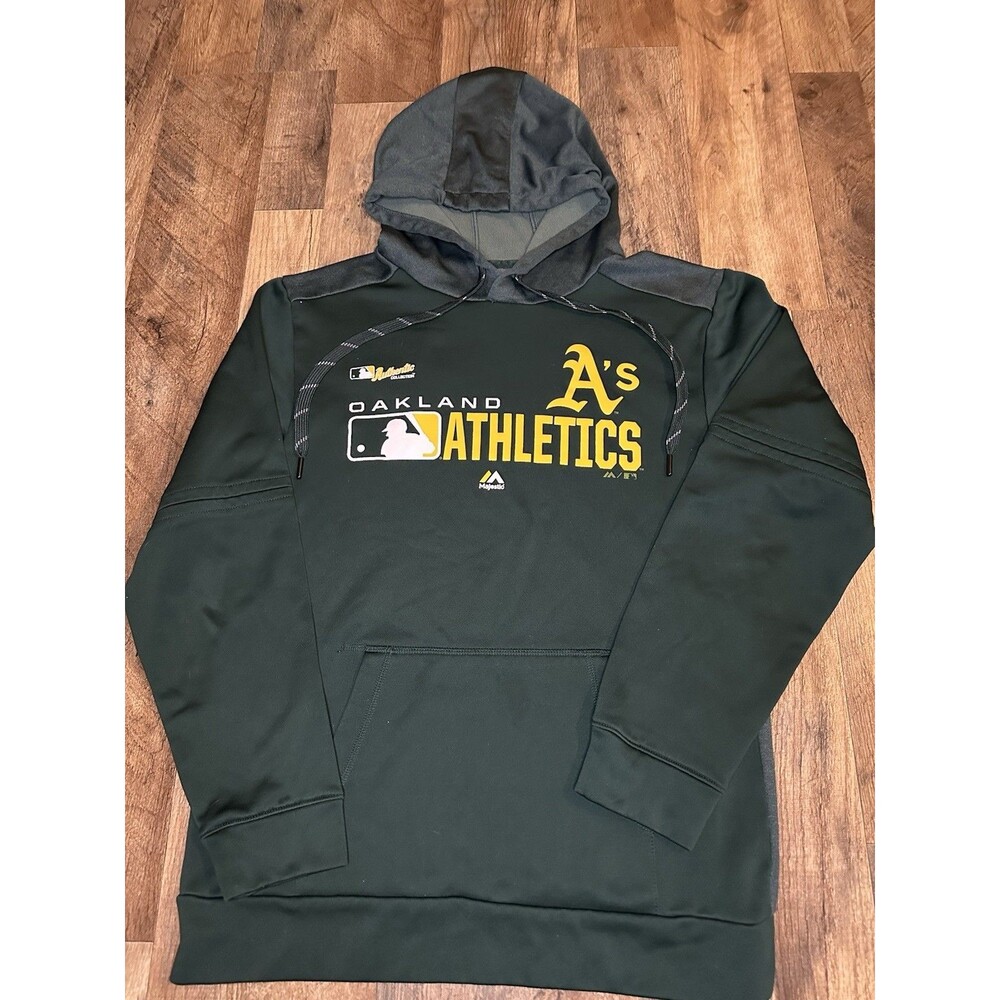 Oakland Athletics Hoodie Majestic, Green, Small